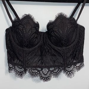 dynamite adjustable lace bustier